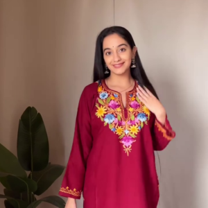 Midnight Bloom Embroidered Kurta Set
