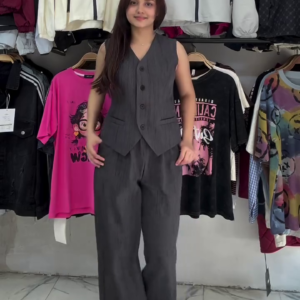 Charcoal Power Suit Set